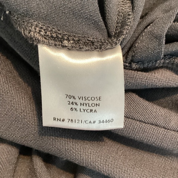 Eileen Fisher Gray Stretch Crop Pants Pull-On Size S - Picture 7 of 7